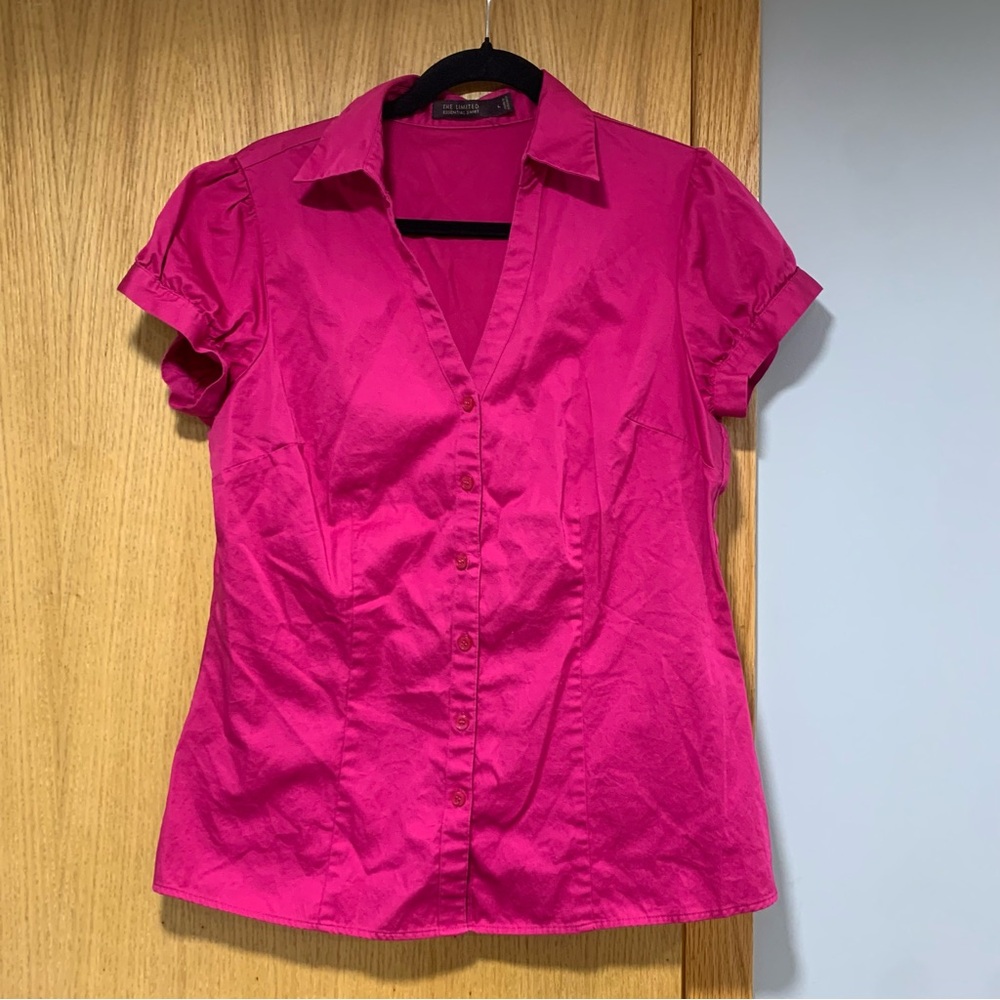 The Limited Essential Shirt in Bright Pink - Size Large